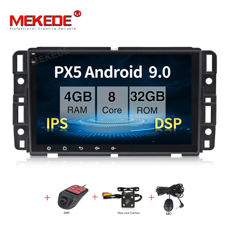 4G RAM 64G ROM MEKEDE ips экран DSP Android 9,0 Автомобильный мультимедийный dvd gps плеер для GMC Chevrolet Chevy Yukon Sierra Tahoe Acadia Suburban - Цвет: 4G RAM 64G ROM