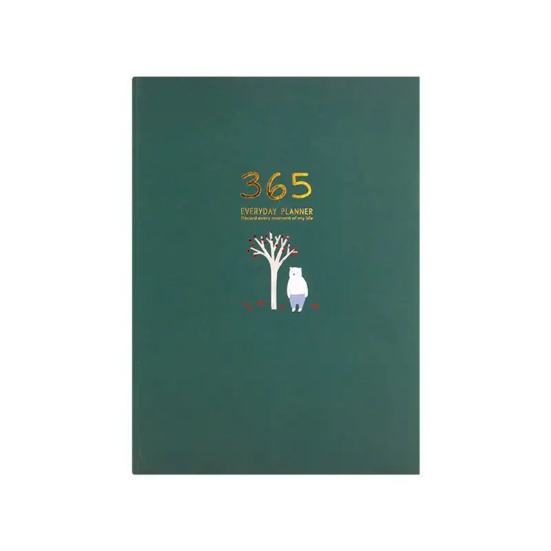 Кофе Милый канцелярский блокнот 365 ежедневник еженедельник ежедневник блокнот s журнал Бизнес Офис Школьные принадлежности - Цвет: Кофе