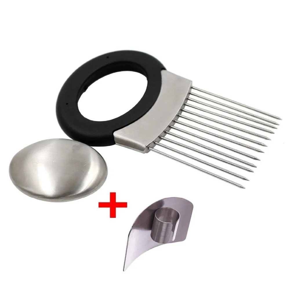

Cutter Gadget Stainless Steel Fork Slicing Helper Tool Finger Protector Kitchen Tool Kits Kitchen Accessories Ferramentas Cozinh