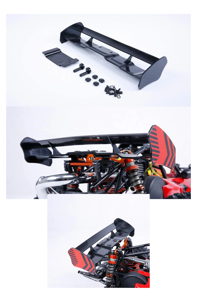 Nylon rear wing for 1/5 rc Rofun Km HPI 