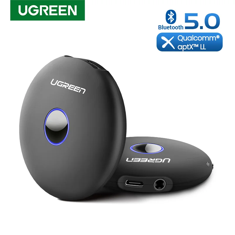 Ugreen Bluetooth 5 0 Transmitter Receiver aptx Adapter 3 5mm jack Audio For TV Headphones PC Music Receptor AUX Bluetooth 3 5 mm