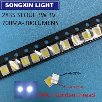

3500PCS Seoul LG JUFEI semiconductor new high brightness 3528 2835 1210 TV backlit lamp 3 volts 2 watts 700MA EMC