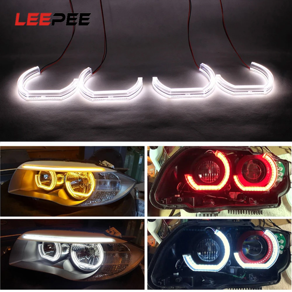 LEEPEE для BMW E90 E92 E93 F30 F35 E60 E53 DRL маркер светильник s светодиодный Ангельские глазки