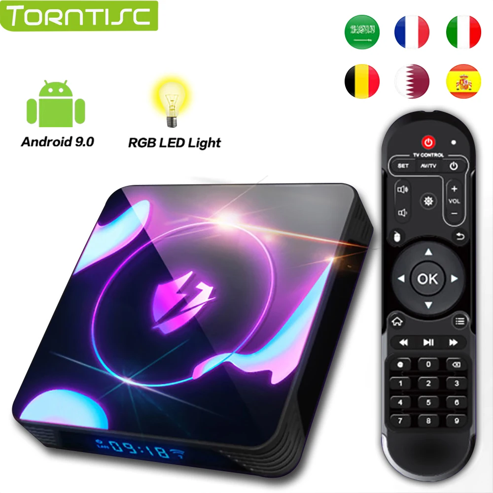 

Torntisc LET1 RK3318 Smart TV Box Android 9.0 Support IPTV PK H96 Max Set Top Box Support 4K Netflix Youtube