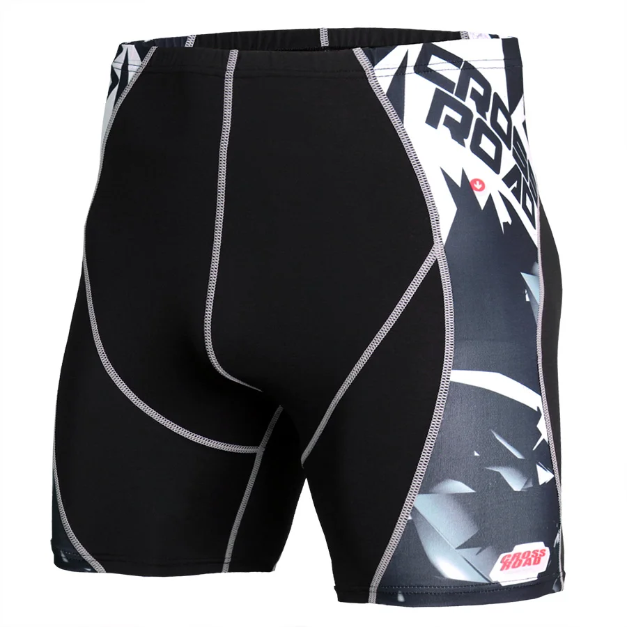 Компрессионные для ММА шорты беговые колготки Мужская для спортзала леггинсы для бега фитнес Croosfit Спортивная тренировочная штаны
