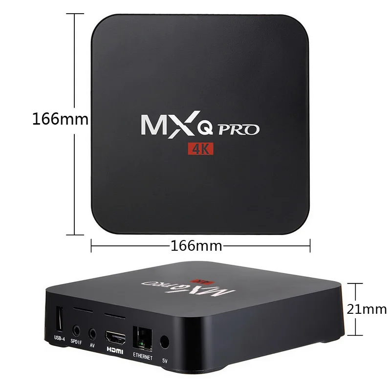 MXQ pro 4K Android 7,1 Smart Box 4K HD 3D 2,4G WiFi S905W четырехъядерный Медиаплеер smart tv android tv box 2 ГБ 16 ГБ android tv box