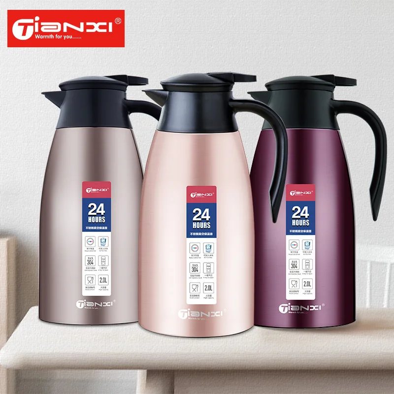 

TIANXI/Tianx European Style Stainless Steel Household Insulation Pot Large Capacity Kettle Vacuum Bottle Outdoor Kettle