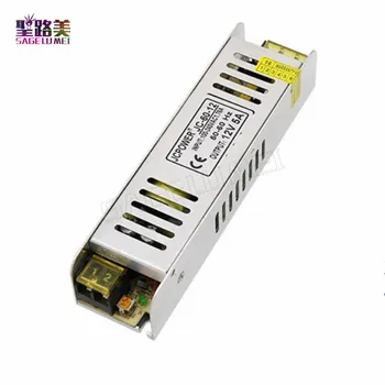 

AC 110V - 220V Sliver Shape LED Power Supply DC12V 5A 60W LED Driver Power Adapter LED Lighting Transformers Small volume