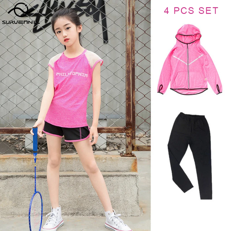 Children Fitness Tights Gym Clothing Girl Kids Leggings Running
