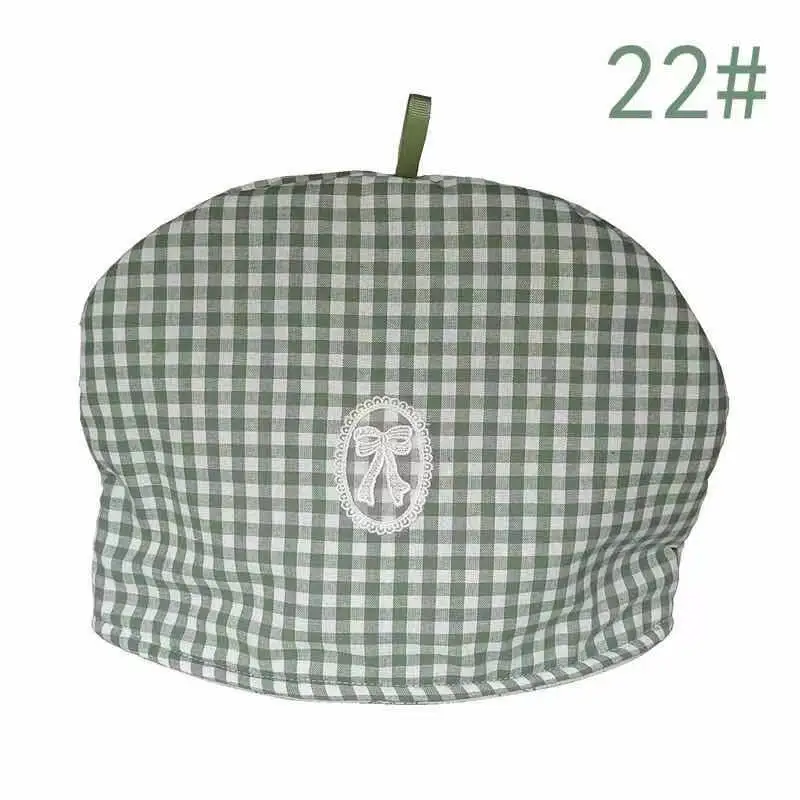 Fresh Green Grid Simple Cotton Home Teapot Keep Warm / Anti-Scald Insulation/ Dust-Proof Cover