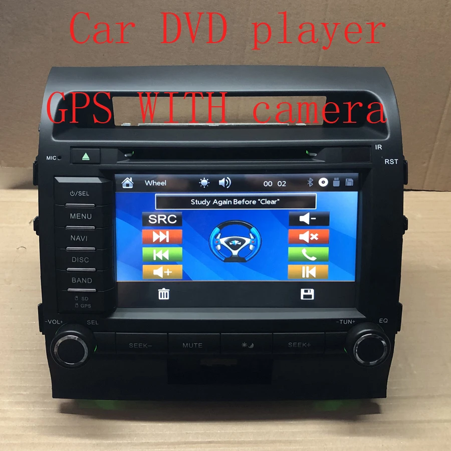 BYNCG Car multimedia DVD Player for Toyota Land Cruiser 200 2008 2009 2010 2011 2012 autoradio CAR GPS navigation Radio - Цвет: DVD gps with camera