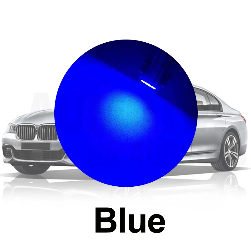 100x T10 светодиодный W5W автомобильный светильник Luces 8 1206 светодиодный Para авто внутренний боковой светильник s Поворотная сторона номерного знака габаритная лампа DC12V 194 - Испускаемый цвет: Синий