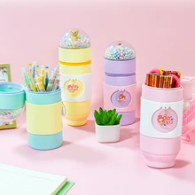 

Pencil Case Kawaii Trousse Scolaire Pencilcase School Supplies Silicone Newmebox Stationery Estojo Escolar Piornik Pencil Box