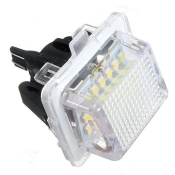 

2PCS/lot 18 SMD Canbus Car LED License Number Plate Light Lamp 12V For Mercedes for Benz W204 W221 W212 W216 C207