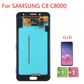 

5.5'' Super AMOLED LCD Display For Samsung Galaxy C8 C8000 LCD Display Touch Screen Digitizer Assembly Black / White