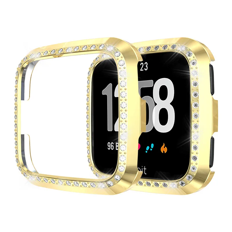 Ультра-тонкий полный Алмазный чехол для Fitbit Versa Смарт часы защитный чехол s подходит для Fitbit часы Versa чехол