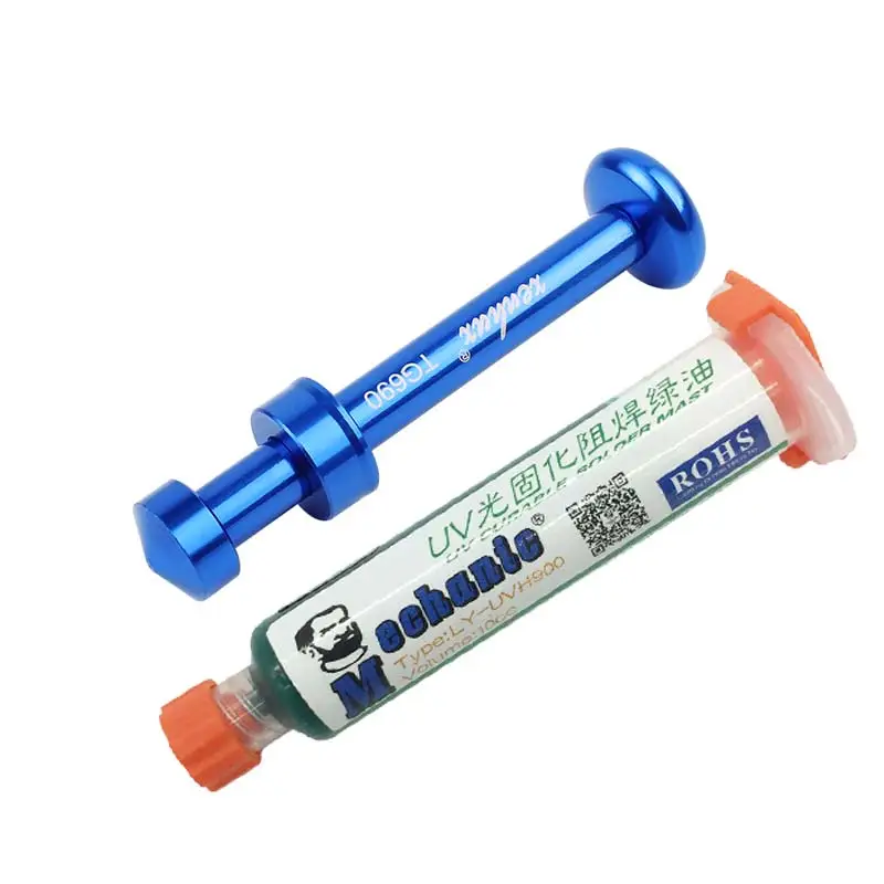 Aluminum-alloy-push-rod-Syringe-type-welding-oil-solder-Flux-Tin-paste-UV-glue-Welding-paste