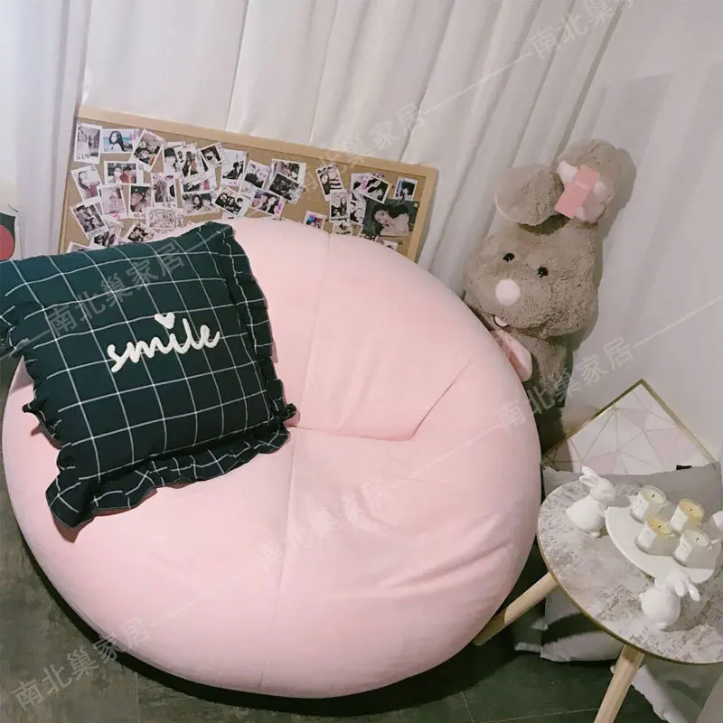  Nordic Style Lazy Sofa Tatami Net Red Single Fabric Beanbag New Design Bedroom Balcony Double Lovel - 4000198020802