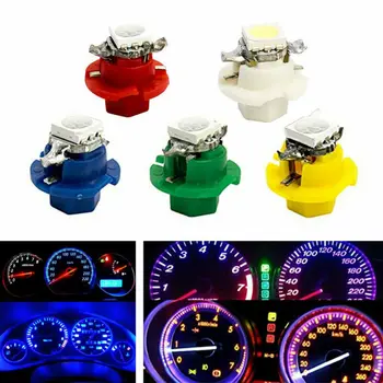 

50pcs B8.4D Socket Car SUV Indicator Gauge Cluster Dashboard Lights Accessories Long Service Life High Brightness LED Bulbs