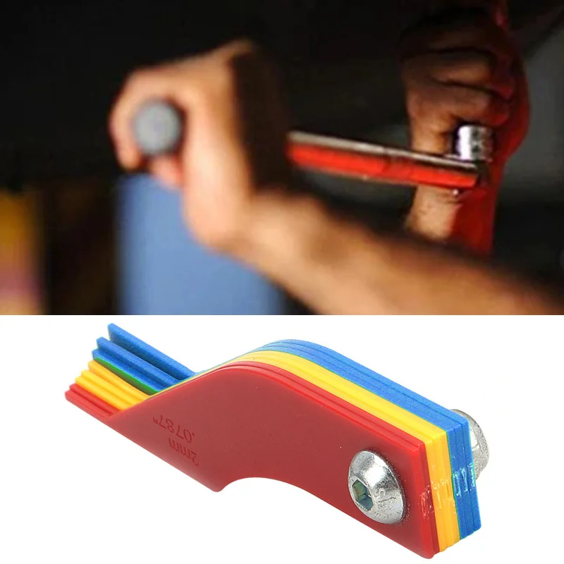 8 In 1 Brake Pad Measuring Tool Gauge Feeler Tester Scale Lining