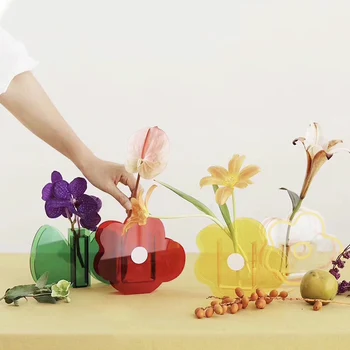 

Acrylic Versatile Flower Arrangement Candle Holder Stand Set for Wedding Party Dinner Centerpiece Event Restaurant Hotel Decor