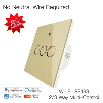 

Wifi Smart Light Switch Voice Control Smart Switch Wireless Wall Switch Remote Smart Life/Tuya App Work With Alexa Google Home