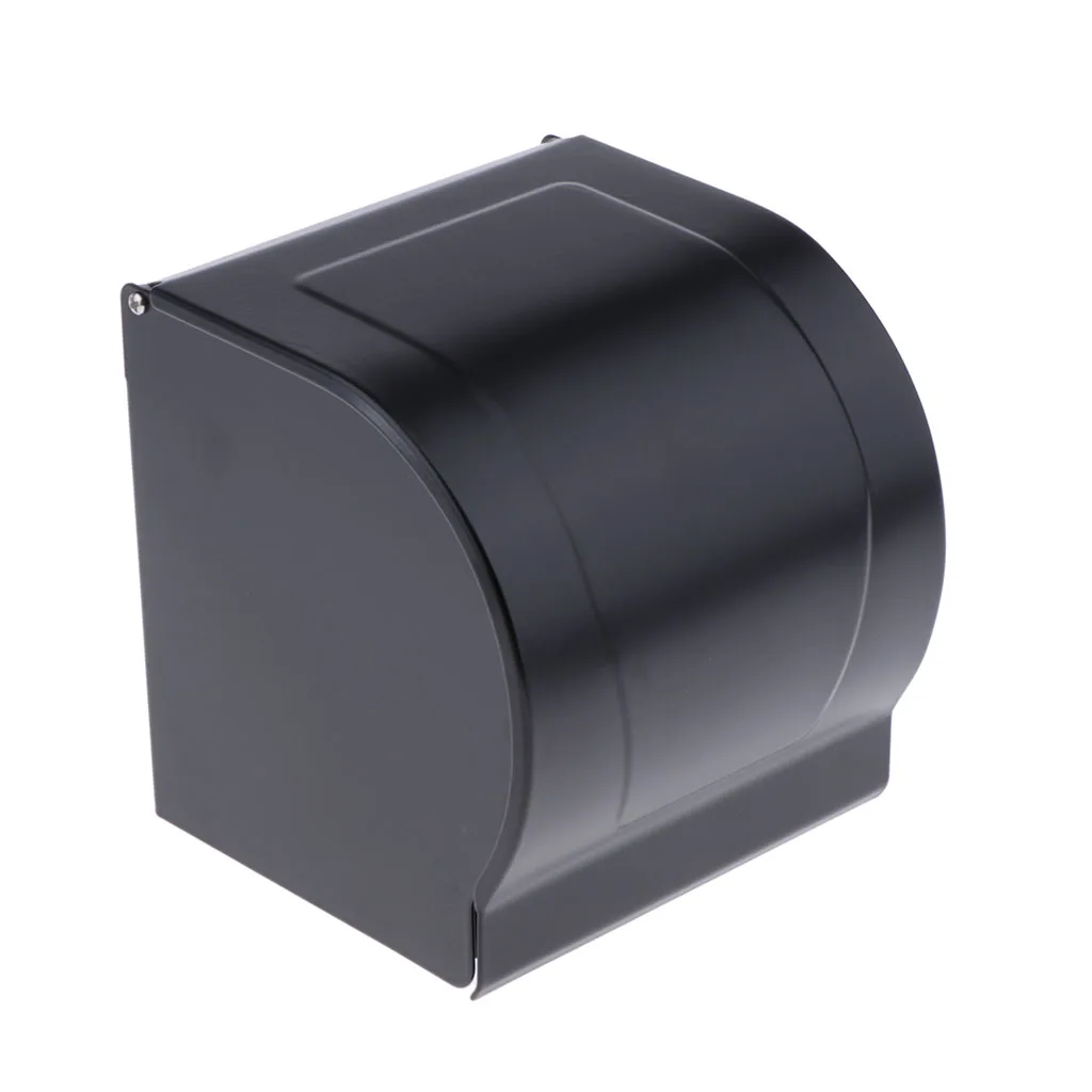 Metal Wall Mounted Tissue Storage Box Bath Toilet Tissue Holder Bathroom Shelf Toilet Accessories