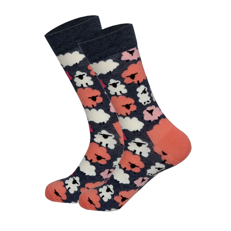LIONZONE Men&Women Cotton Cartoon Animals Crocodile Dog Sheep Shark Socks Men Fashions Winter Trends Crew Socks Dropshipping