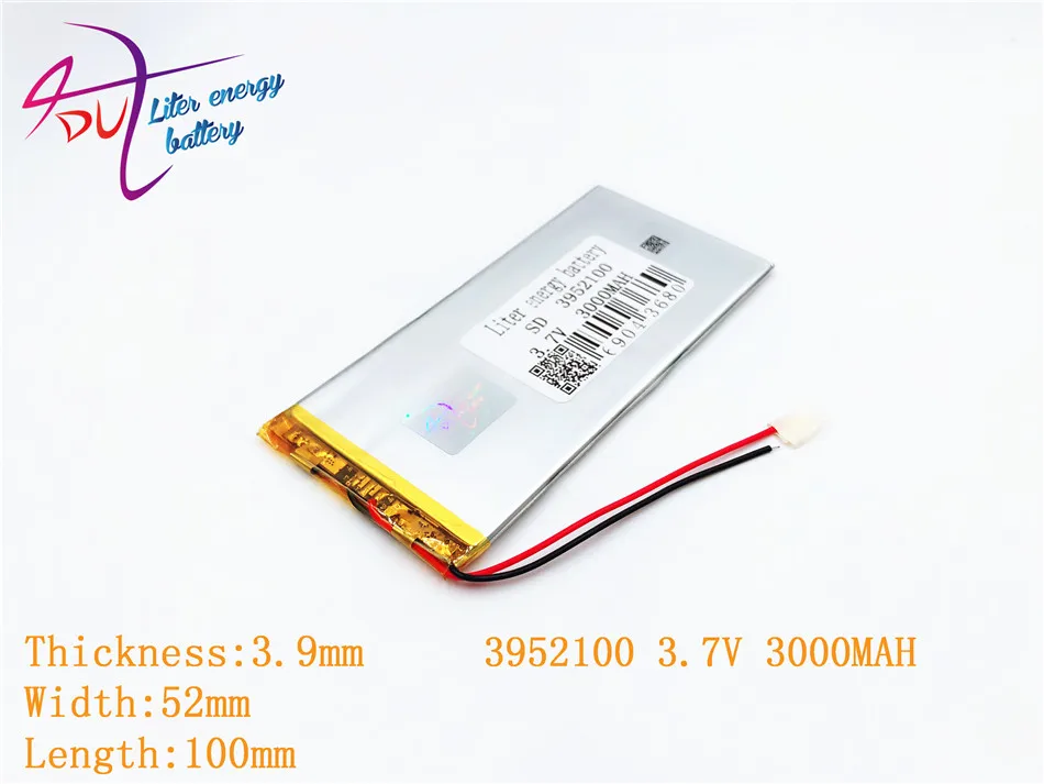 Литиевая батарея лучший бренд батареи 3952100 3,7 V 3000MAH MP4 батарея не MP5 4050100 батарея планшета