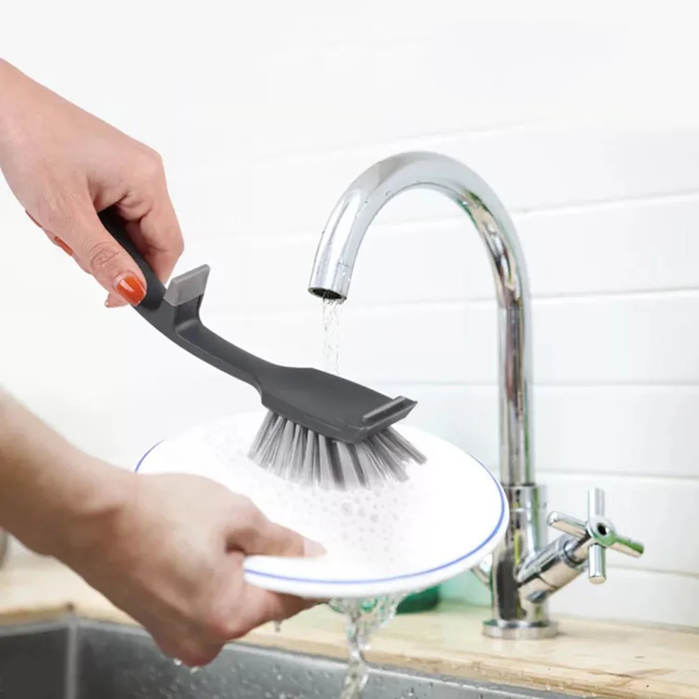 Description Picture 6 of itemMultifunctional Hunging Long Handle Pan Pot Brush Dish Bowl Washing Cleaning Brush Household Kitchen Cleaning Tools