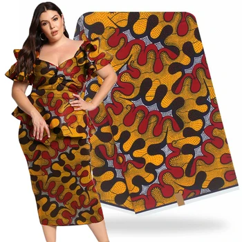 

african fabric african wax print fabric ankara fabric for patchwork batik tissu wax 6yard 100% cotton fabric for dress