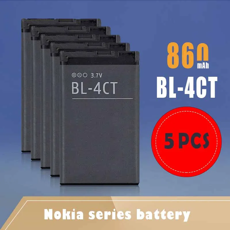 5 шт. аккумуляторы 860 мАч для телефона Nokia 5630 7212C 7210C 7310C 7230 Φ 2720F 6702S