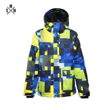 SMN куртка для сноуборда для взрослых Мужская цветная ветрозащитная Водонепроницаемая теплая утолщенная уличная лыжная куртка для туризма