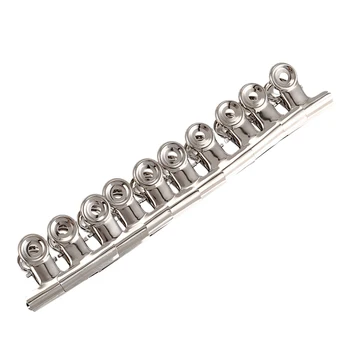 

10 Pcs Paper Ticket File Stainless Steel Springy Binder Clips