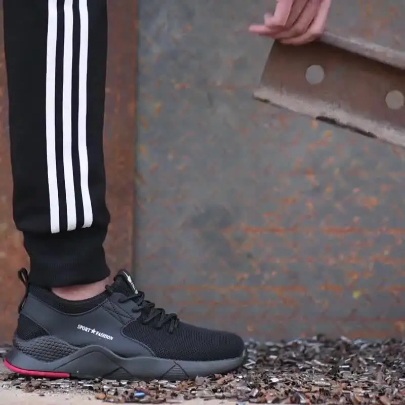 

Steel Toe Safety Shoes for Men and Women Lightweight Breathable Industries Construction Work Shoes Slip Resistant