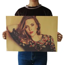 Scarlett E Retro Kraftpaper Poster Indoor Bar Cafe Decorative Painting