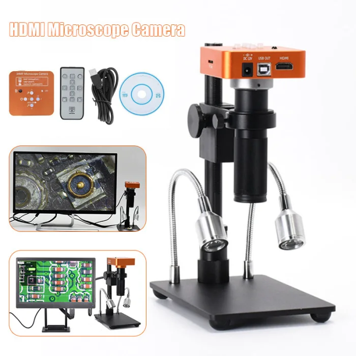34MP HDMI USB промышленный микроскоп камера высокой четкости цифровой Лупа объектив для камеры s телефон ремонт I88
