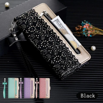 

LLZ.COQUE Magnetic Leather Wallet Phone Case for IPhone X XS MAX XR 11 Pro Max 6 6S 7 8 Plus 5S 5 SE 2020 Zipper Flower Cover