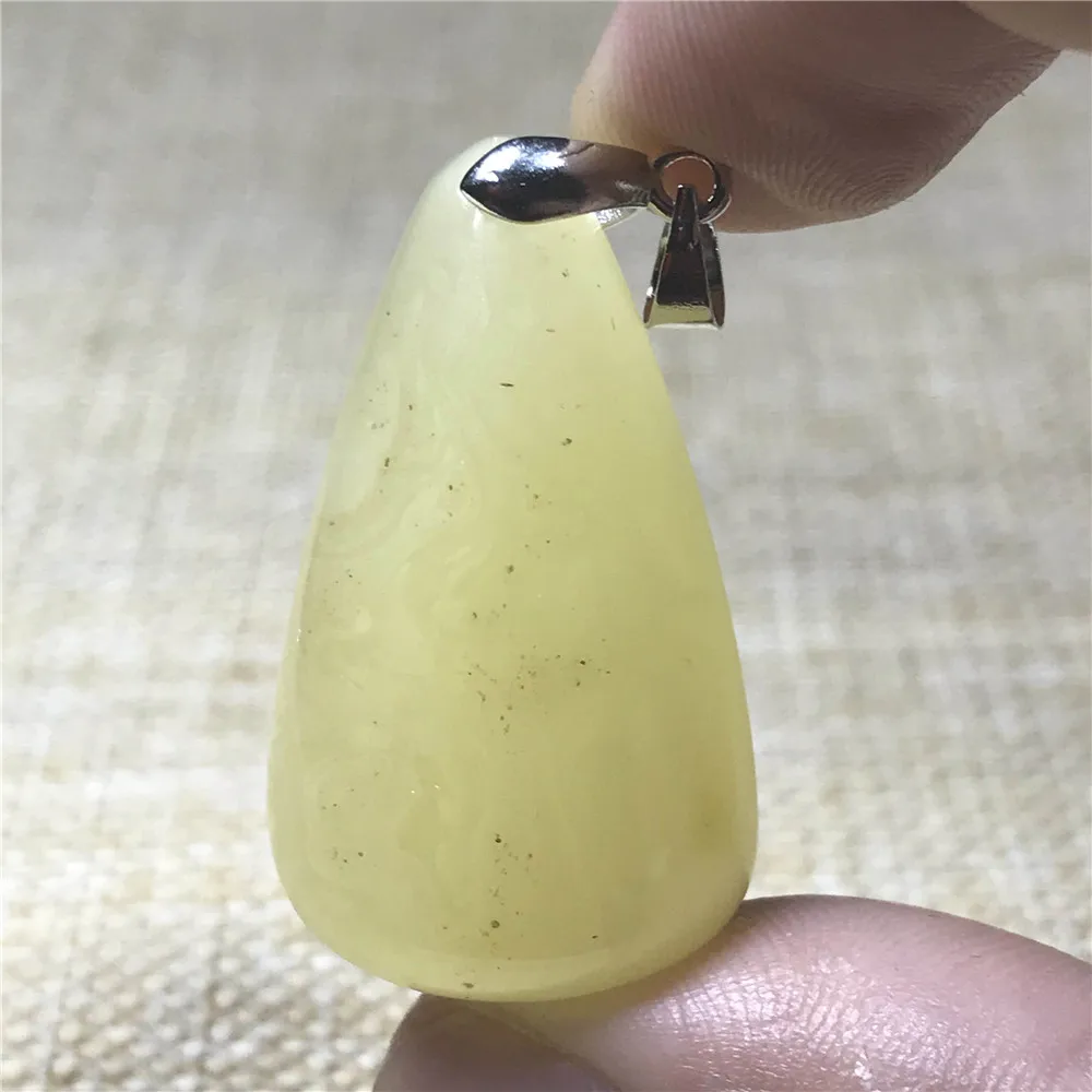 Natural Yellow Amber Pendant (2)