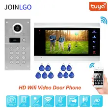 Tuya inteligentny pilot aplikacji odblokuj WiFi IP wideodomofon wideodomofon System wykrywania ruchu kod klawiatura RFID kamera uwalnia statek