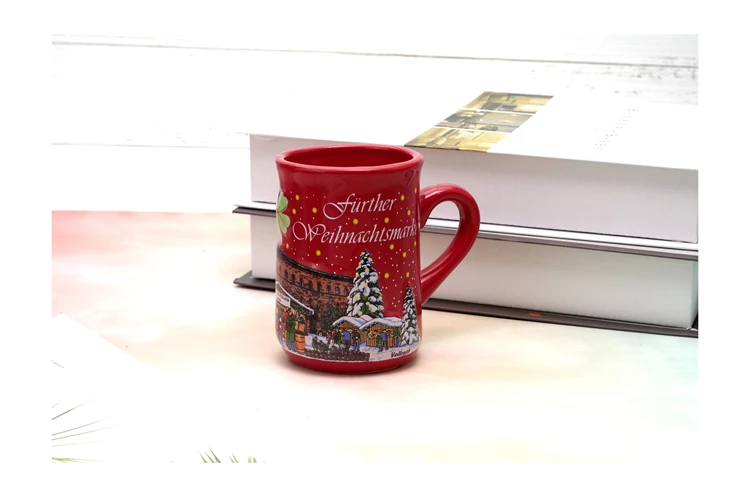 New Christmas Snowflakes, Christmas Boots, Ceramic Cup, Cartoon Cup, Penholder, Milk Coffee Cup cute mug