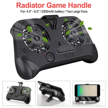 

Multifunction Mobile Phone Cooling USB Gamepad Charging Holder Dual Fans Radiator Games Heat Sink Power Bank Gamepad For PUBG