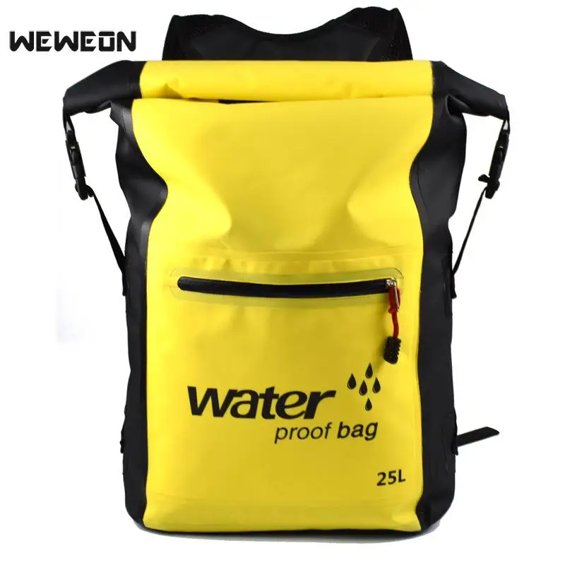 25L PVC Outdoor Swimming Backpack Sack Storage Bag Rafting Riving Sports Kayaking Canoeing Travel Waterproof Dry Ocean Pack