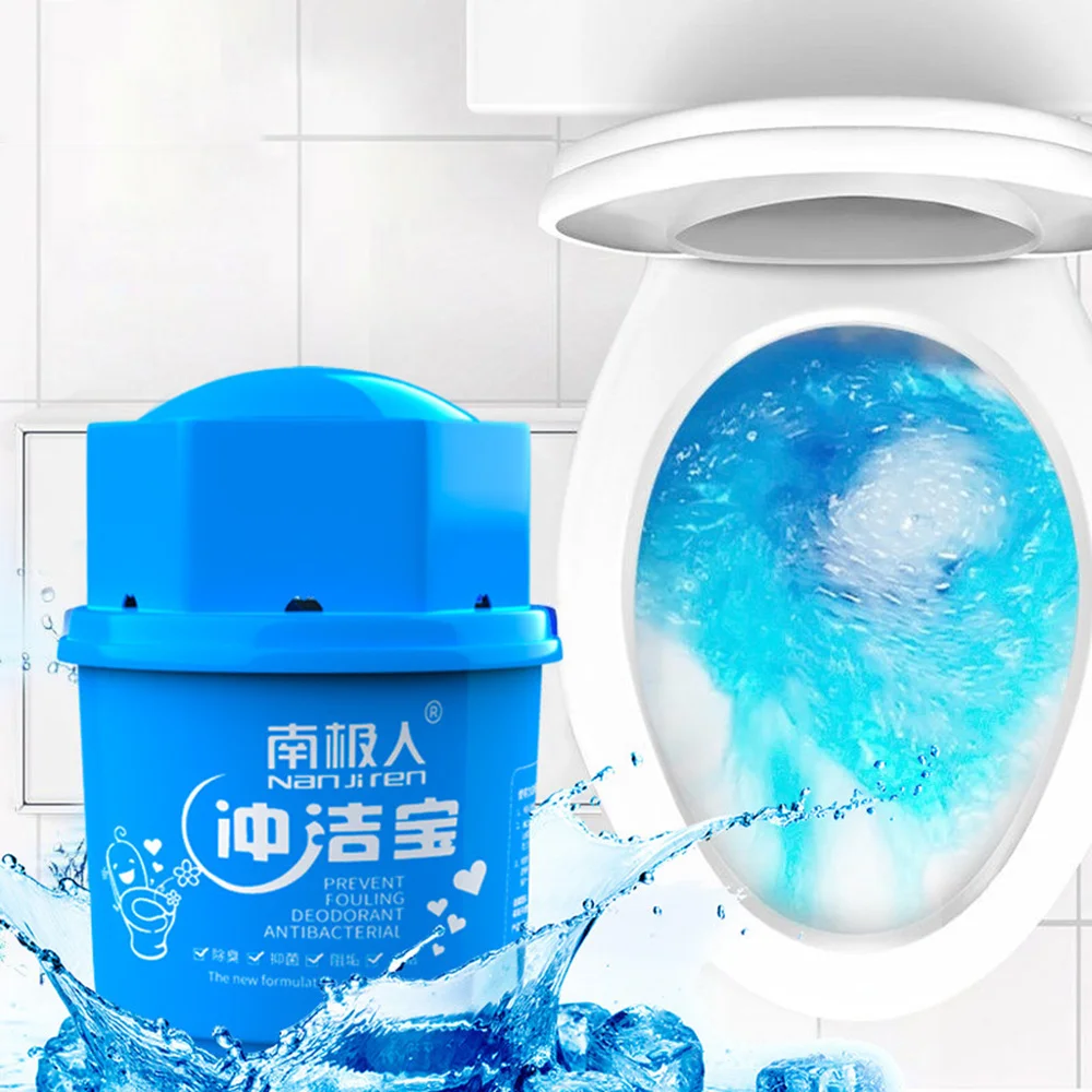 Автоматический очиститель для унитаза, волшебный сливной помощник в бутылках, синий пузырь, потрясающий очиститель для ванной комнаты