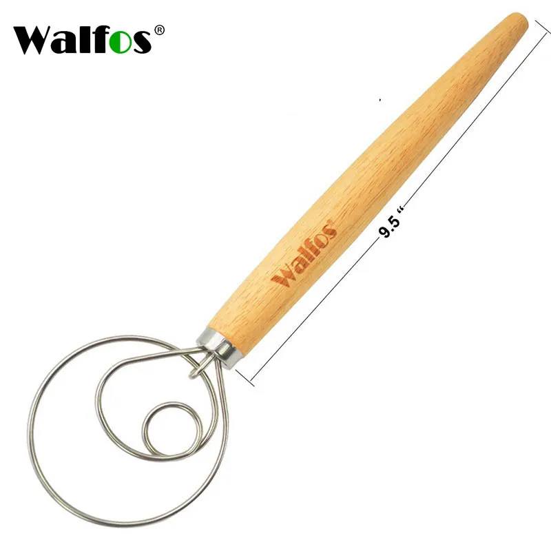 Frusta Danese Per Impasto - 2 Pezzi Con Manico Legno Per Pane, Pizza E Dolci - Foto 7