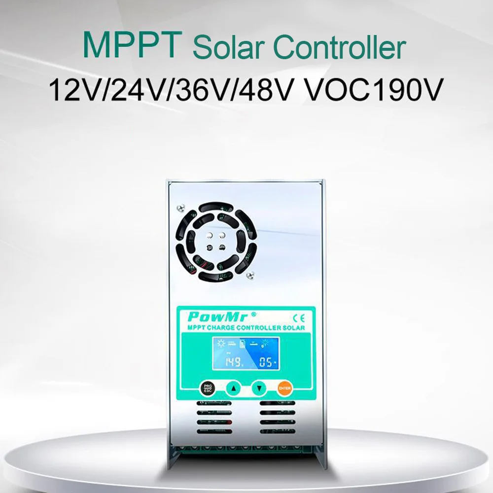 Hot New MPPT-60A HHJ-60A Solar Charge And Discharge Controller 12/24/36/48V Auto-Max DC190V Input With Fan | Инструменты