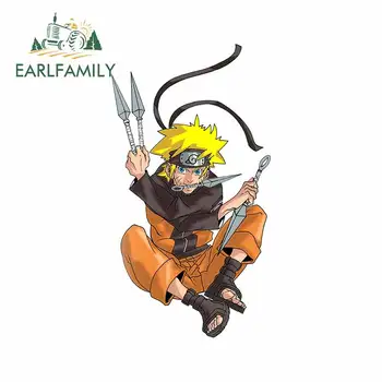 

EARLFAMILY 13cm x 7.2cm For NARUTO Car Accessories Stickers Fine Decal Graffiti Personality Creative Vinyl Material For JDM SUV