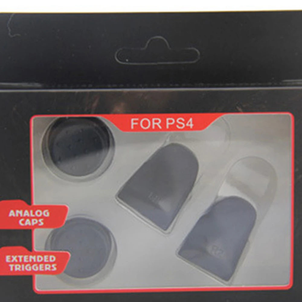 100 набор L2 R2 триггер удлинители кнопки аналоговый джойстик комплект колпачков для PS4 контроллер геймпад аксессуар силиконовый удлинитель кнопок