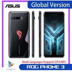 2020 глобальная версия Asus ROG Phone 3 5G для телефона по мотивам игры 12 ГБ 512 Snapdragon865 + 6,59 дюйм1080x2340 6000 мА/ч, 64MP NFC Dual SIM Android10