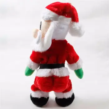 

NEW Christmas Ornaments Home Decor Party Decoration Standing Electric Santa Claus Sing Dance Doll Birthday Gifts Toys For Kids